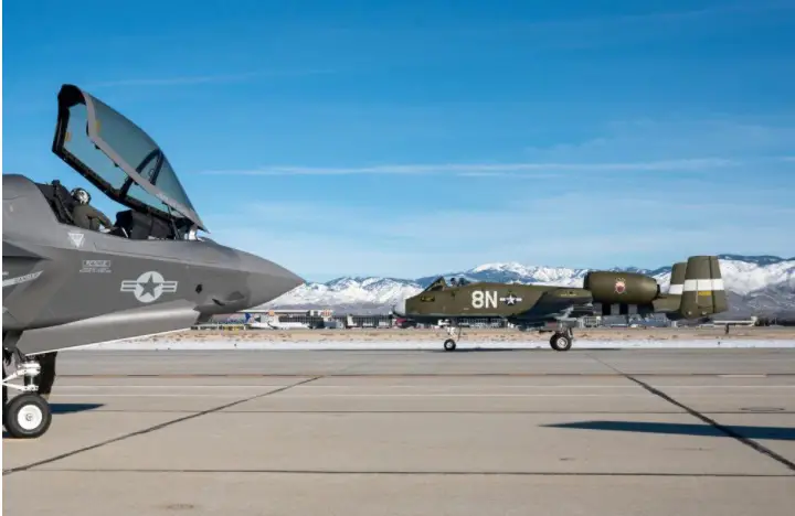 Idaho Air National Guard A-10 Thunderbolts Help Marine F-35B Find Targets