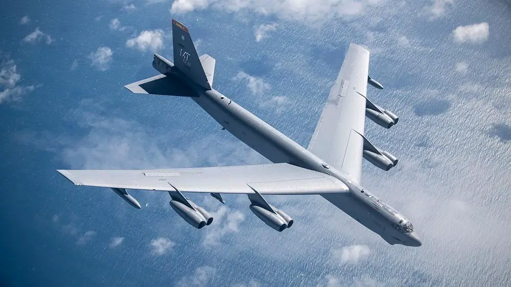 US Air Force Boeing B-52 Stratofortress long-range, subsonic, jet-powered strategic bomber
