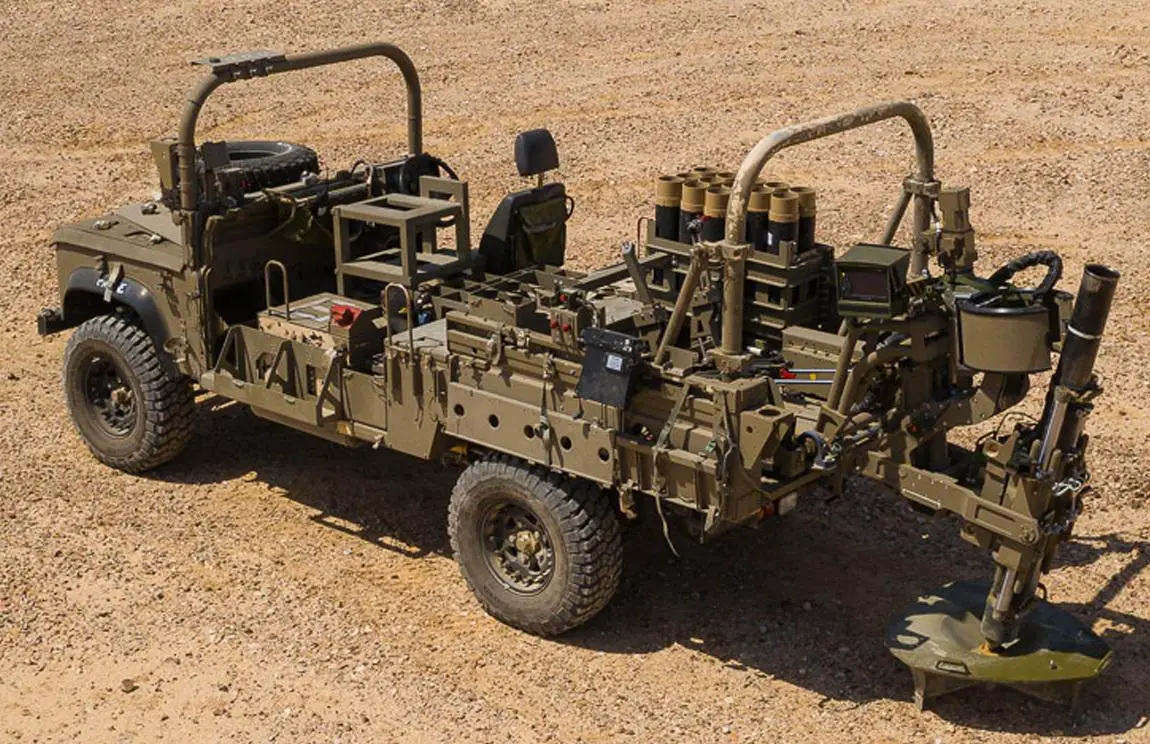 Elbit Systems Unveils New Sling 120mm Mortar System for Small Wheeled Vehicle