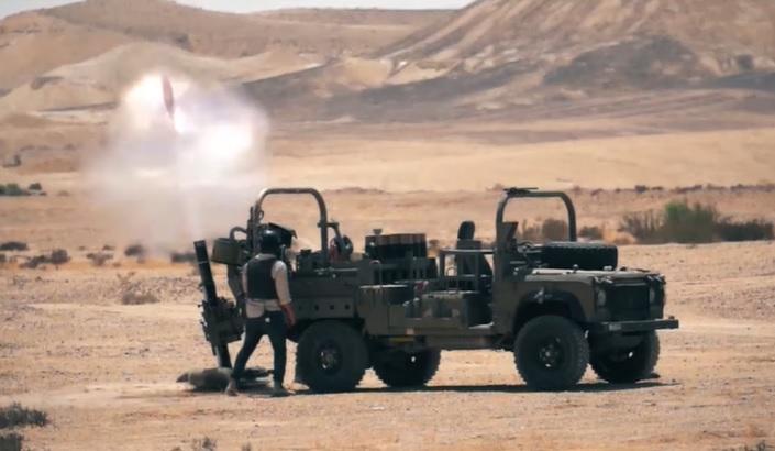 Elbit Systems Unveils New Sling 120mm Mortar System for Small Wheeled Vehicle