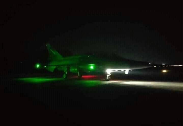 Myanmar Air Force PAC JF-17 Thunder Fighters Conduct Night-fire Training Mission