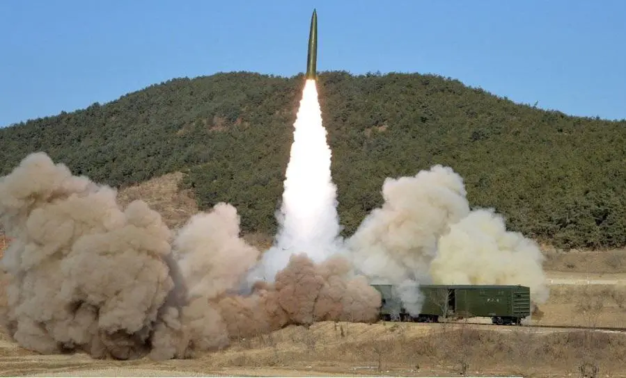 North Korea Railway-borne Missile Regiment  Conducts Firing Test of Ballistic Missile
