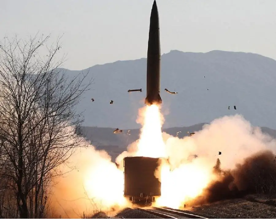 North Korea Railway-borne Missile Regiment Conducts Firing Test of Ballistic Missile