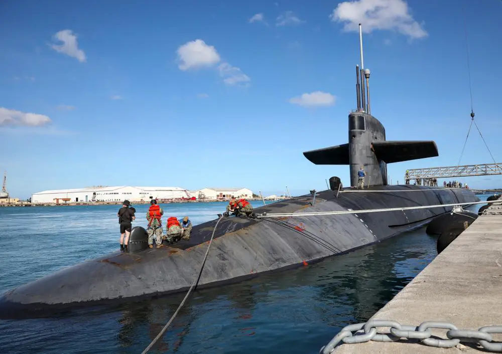 US Navy Ohio-class Ballistic Missile Submarine USS Nevada (SSBN-733) Visits Guam