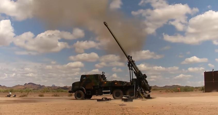 Raytheon Excalibur Guided Artillery Projectile Fired at Record Range from CAESAR Self-propelled Howitzer