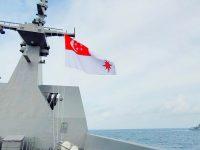 Republic of Singapore Navy RSS Formidable Conducts Drills with German Navy FGS Bayern