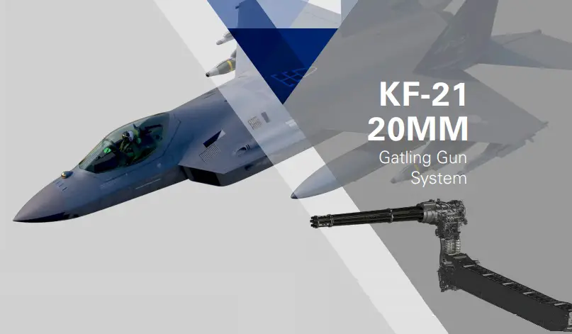 South Korean KF-21 Borame Fighter to be Armed with General Dynamics 20mm Gatling Gun System