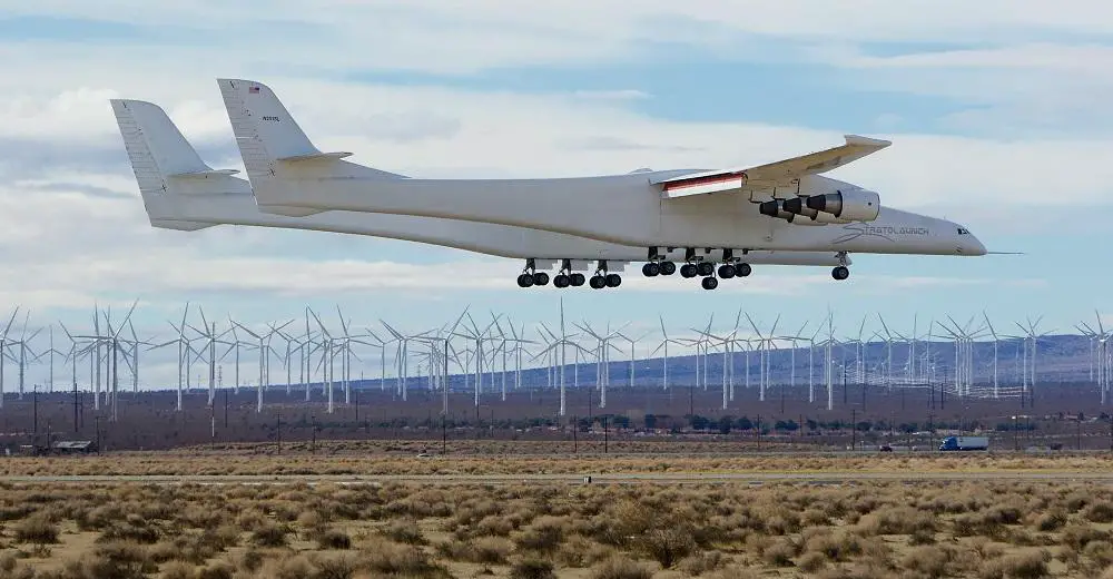 Stratolaunch Roc Carrier Aircraft Completes Third Flight Test Over Mojave Air and Space Port