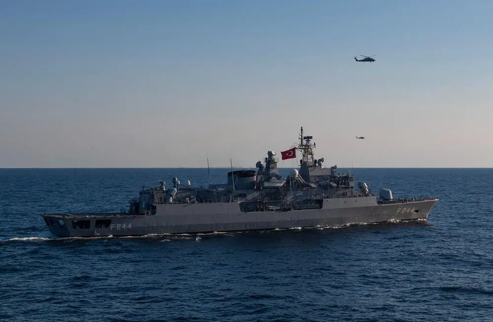 Turkish Navy Frigate TCG Barbaros Conducts First Focused Patrols in Eastern Mediterranean for 2022