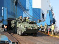 US Army National Guard’s 185th Infantry Regiment with 200 Pieces of Equipment Arrive in Poland