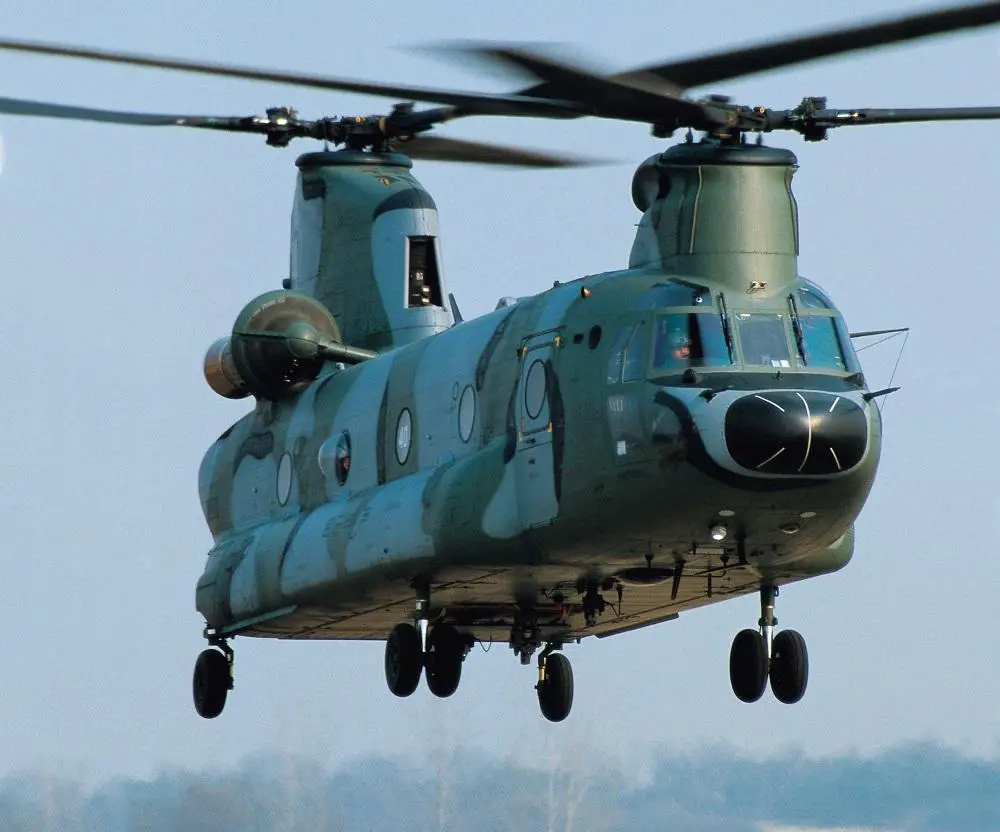 The Republic of Korea Army (ROKA) CH-47 Chinook helicopters are one of three aircraft fleets that will be supported by Boeing via performance-based logistics contracts. 