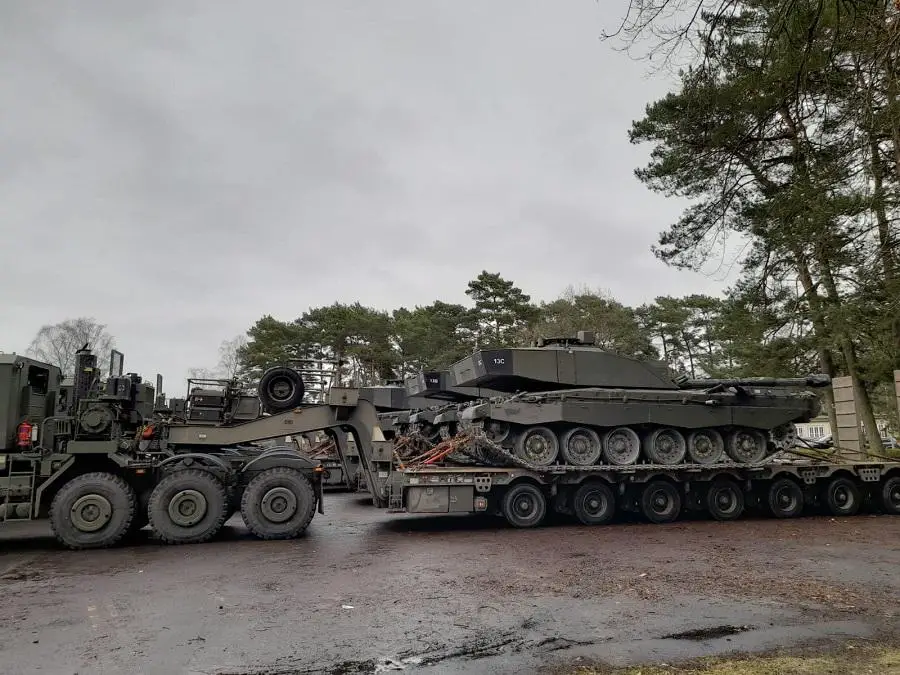 British Army Troops and Equipment on the Way to Bolster NATO in Estonia