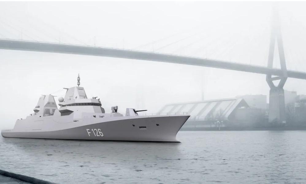 Official rendering of the F126 frigate formerly known as MKS 180.
