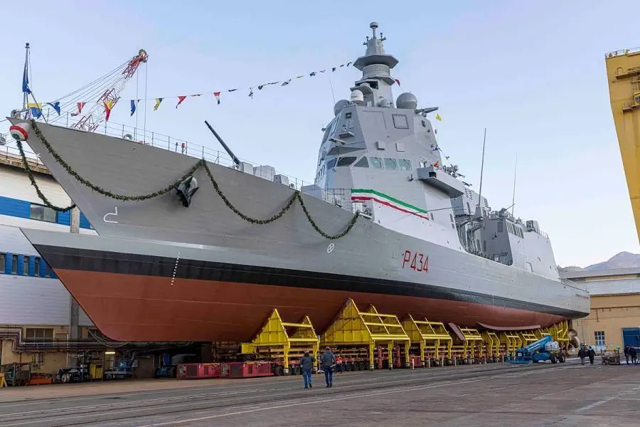 Fincantieri Launches Italian Navy’s Fourth PPA Giovanni delle Bande Nere