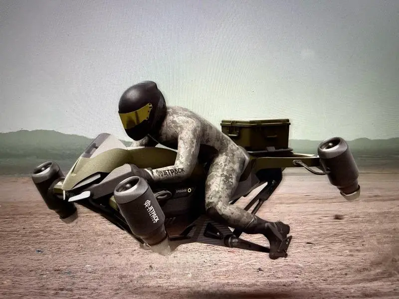 Jetpack Aviation Introduces P2 Speeder Military Flying Motorcycle