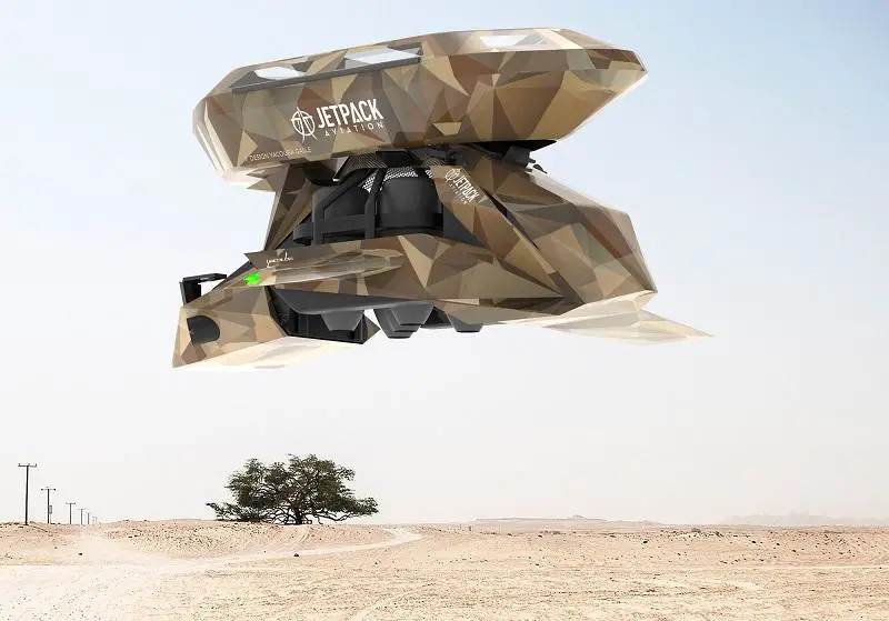 Jetpack Aviation Introduces P2 Speeder Military Flying Motorcycle