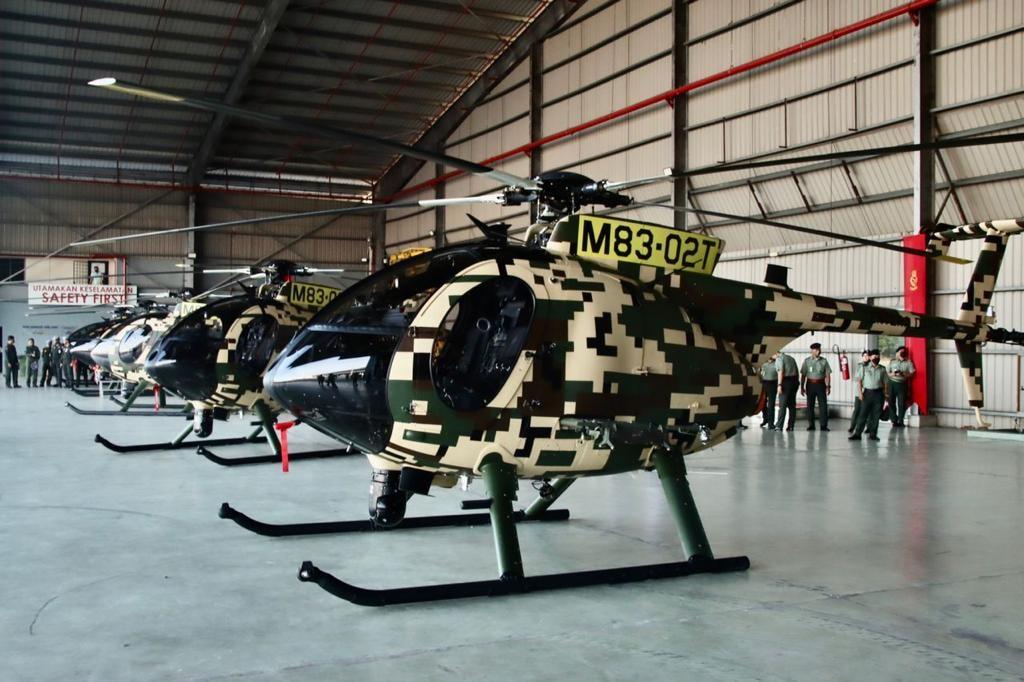  Malaysian Army Aviation MD530G Light Scout/Attack Helicopters 