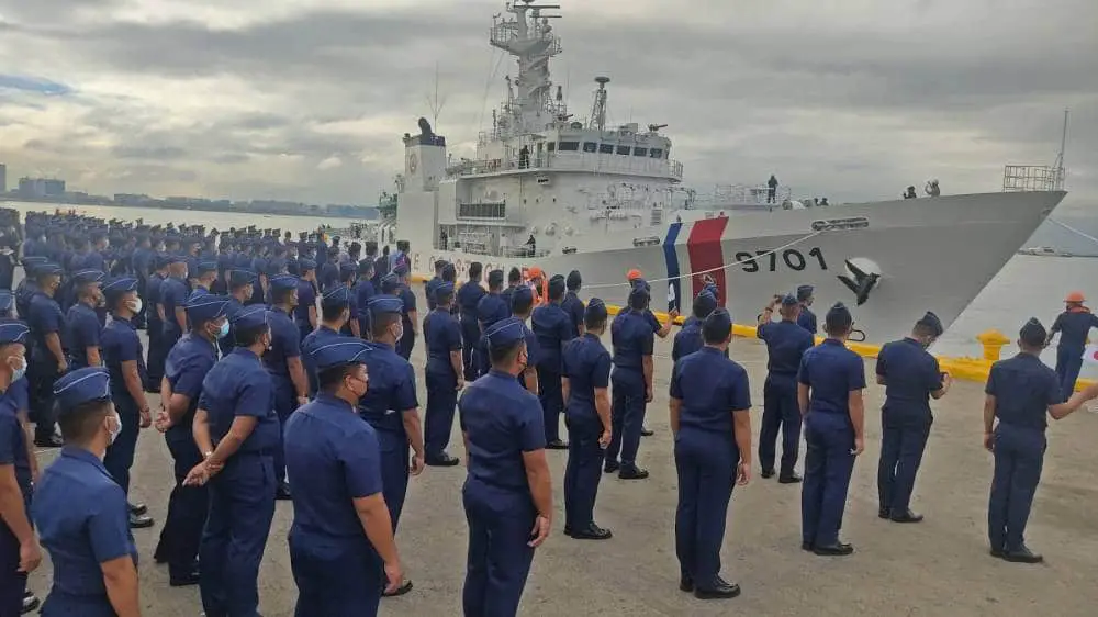 Philippine Coast Guard Multi-role Response Vessel MRRV 9701 Arrives at Port Area, Manila
