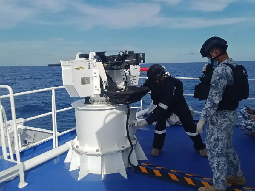 Philippine Coast Guard Tests Remote Controlled Weapon Station Installed on Six PCG Vessels