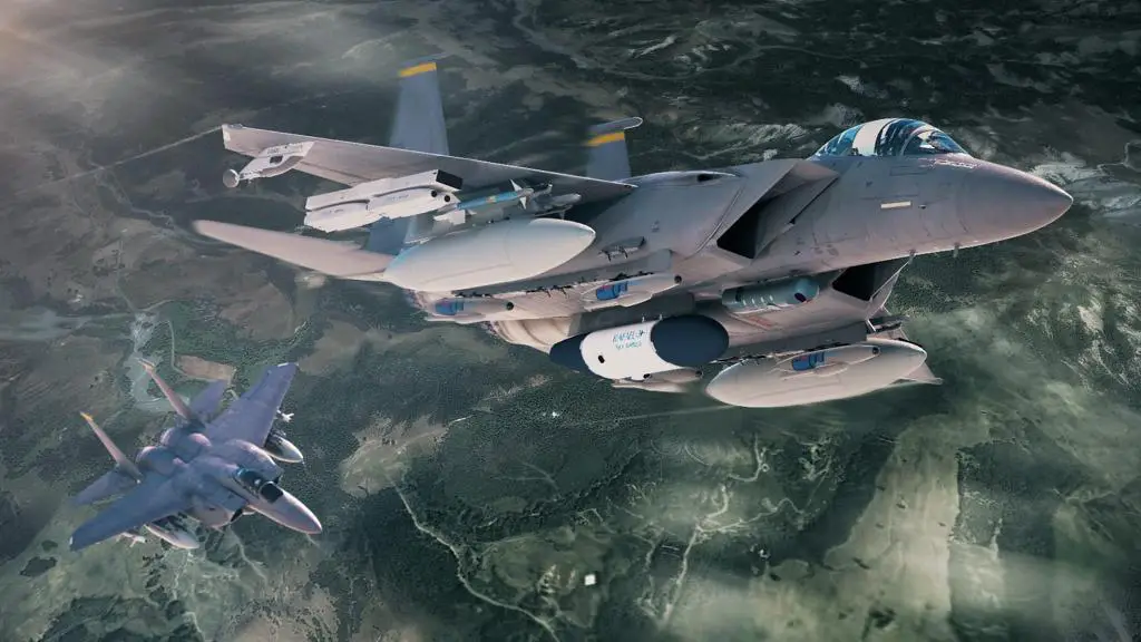 Rafael Unveils Aircraft-Mounted Sky-Shield Electronic Attack Pods on F-15 Fighter Jets