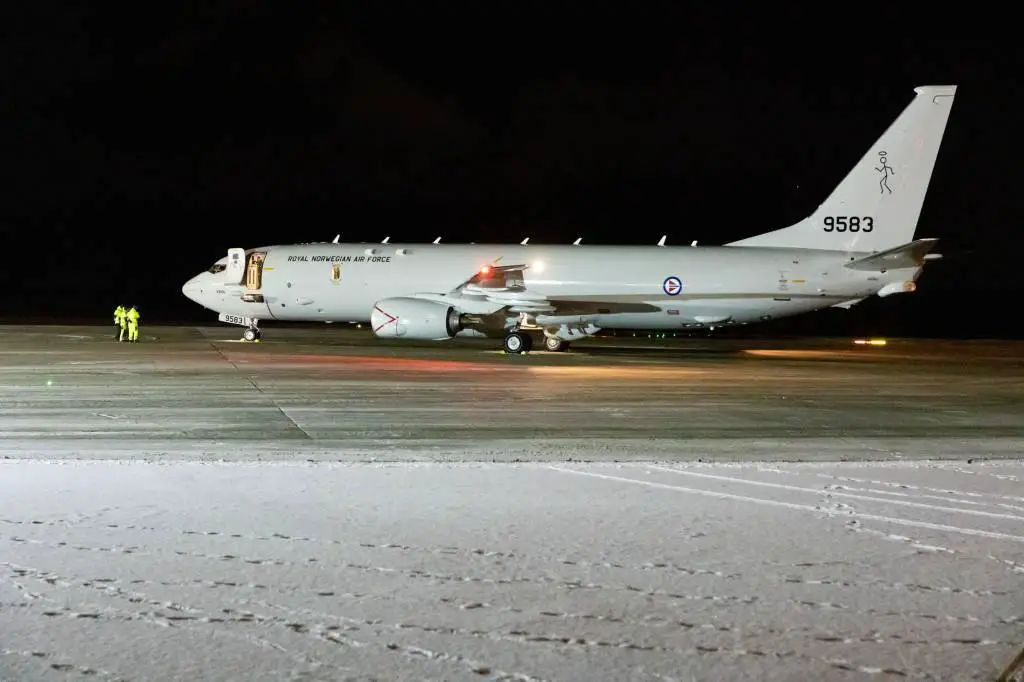 Royal Norwegian Air Force's First Boeing P-8 Poseidon Landed at Evenes Air Base