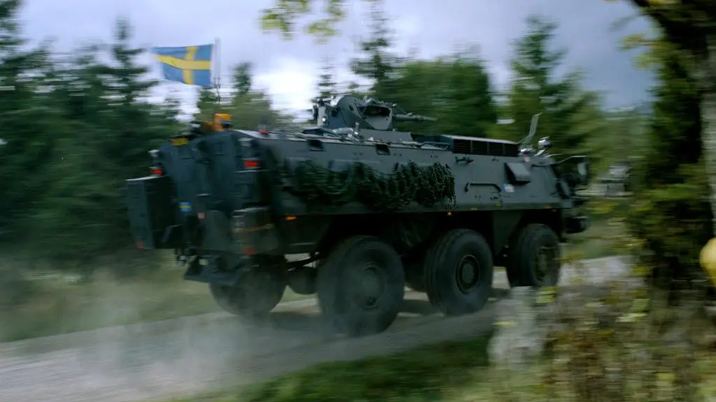 Swedish Army Patgb 203A 6x6 Wheeled Armored Vehicles