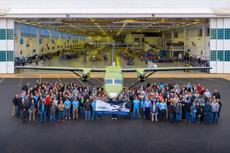 Textron Aviation Rolls Out First Production Cessna SkyCourier Large-utility Turboprop