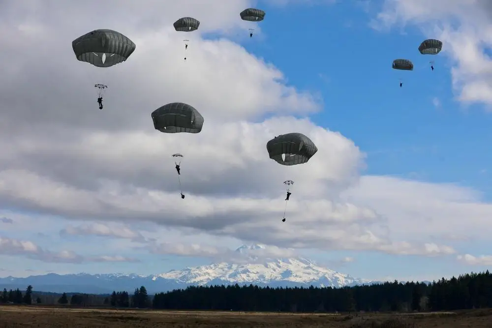 US Army and Royal Thai Army Conduct Bilateral Airborne Operation at Joint Base Lewis McChord