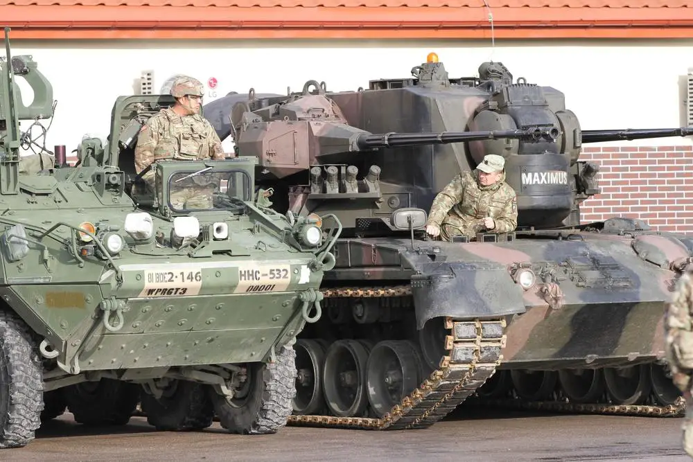 US Army Task Force Thunderbolt Take Battle Group Poland Helm (BGP)