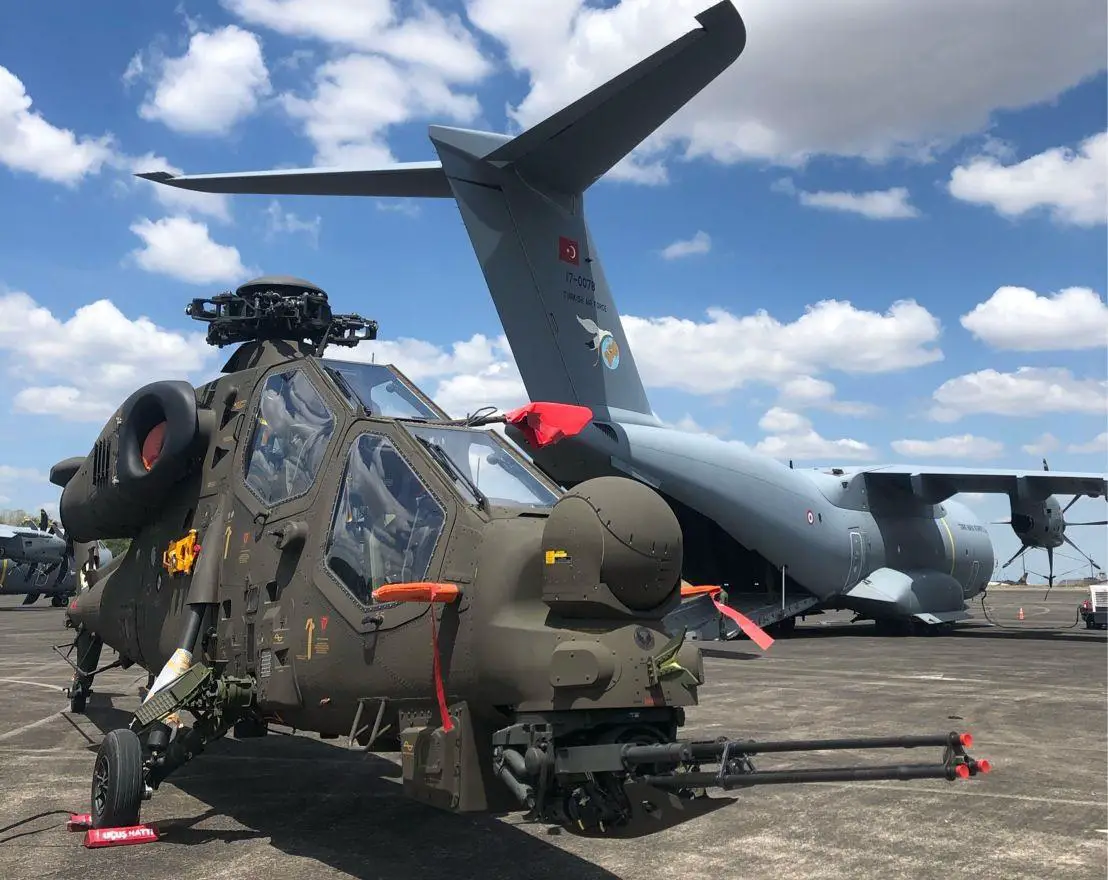 2 Turkish-made T129 ATAK Attack Helicopter from Turkey Arrive in Philippine