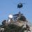 Royal Air Force Chinook CH47 Helicopter Delivers Radar Components to Rock of Gibraltar