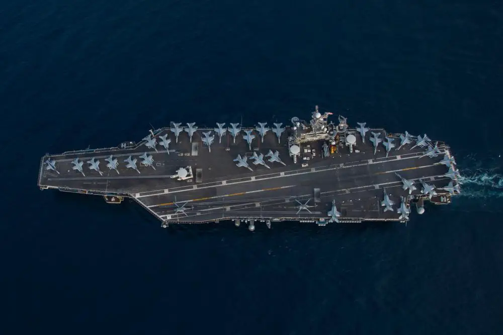  The Nimitz-class aircraft carrier USS Harry S. Truman (CVN 75) transits the Ionian Sea, Mar. 17, 2022. 