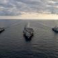 France Italy and US  Naval Forces Conduct Tri-carrier Joint Operations in Ionian Sea