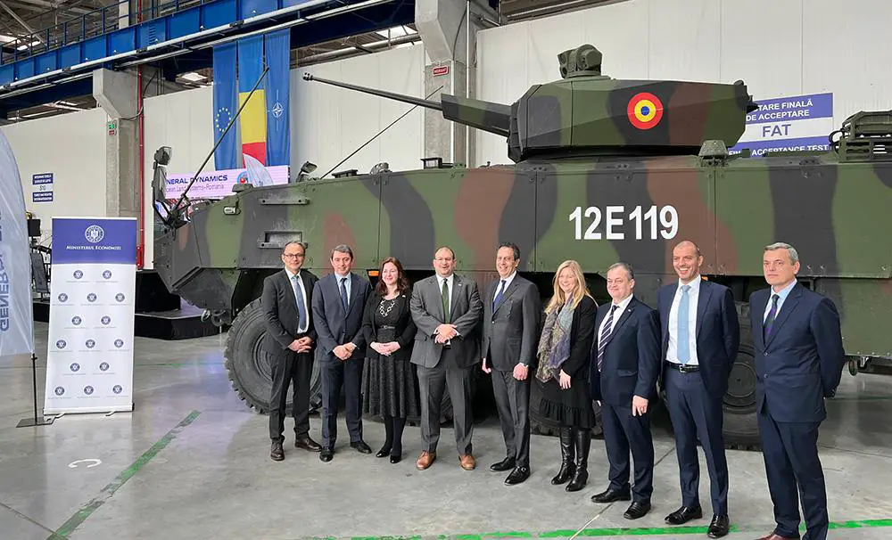 GDELS and ROMARM Agree on Local Production of Wheeled Armored Vehicles in Romania