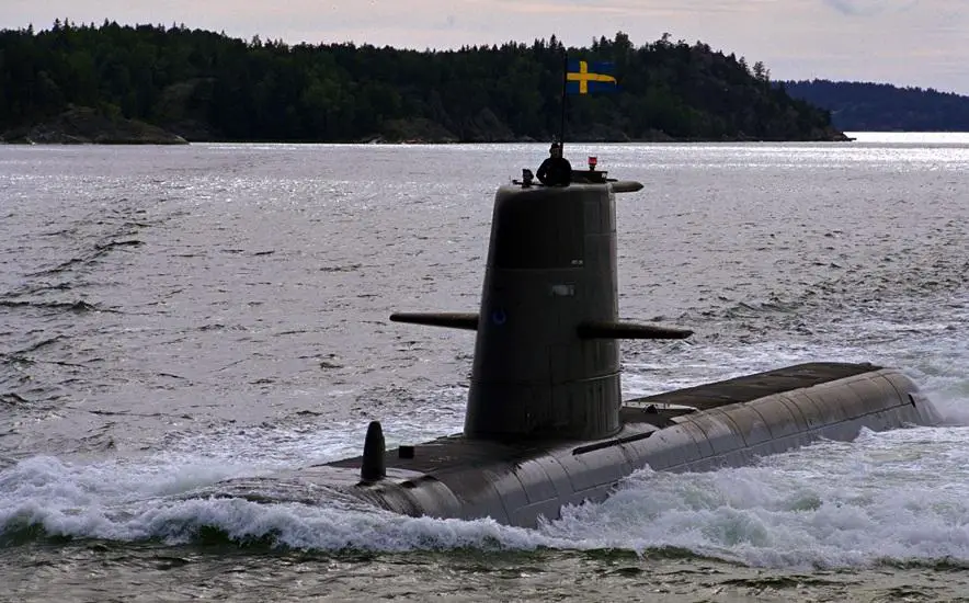Saab Signs Contract for MLU of the Third Gotland-class Submarine HSwMS Halland 