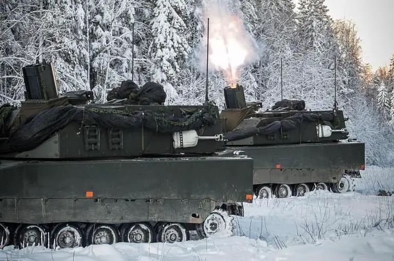 Swedish Army Grkpbv 90 Self-propelled Mortar