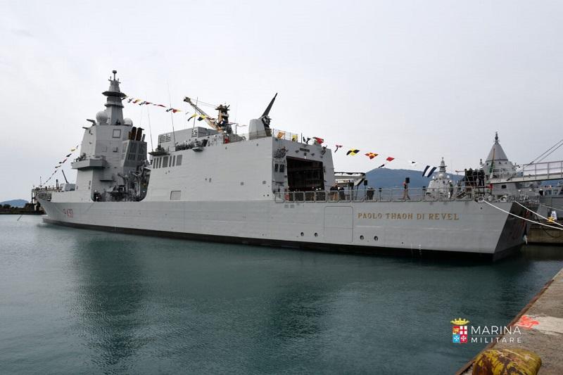 Italian Navy Receives Multipurpose Offshore Patrol Ship (PPA) Paolo Thaon di Revel