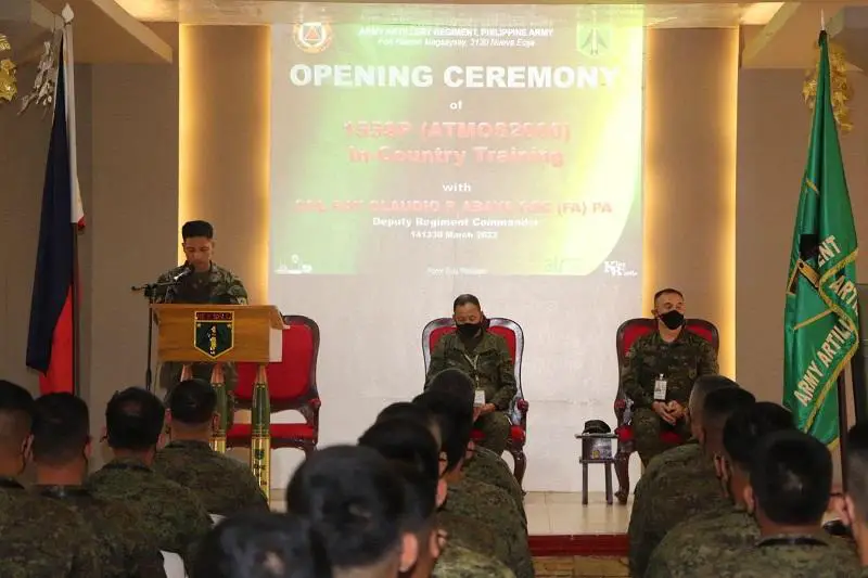 Philippine Army Artillery Regiment conducts opening ceremony of Atmos 2000 155mm self-propelled howitzer 