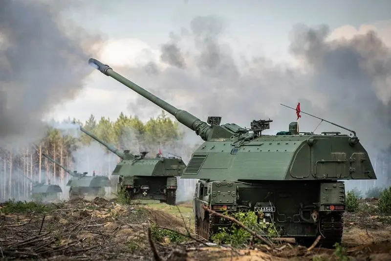 Lithuanian Land Forces PzH 2000 155 mm self-propelled howitzer