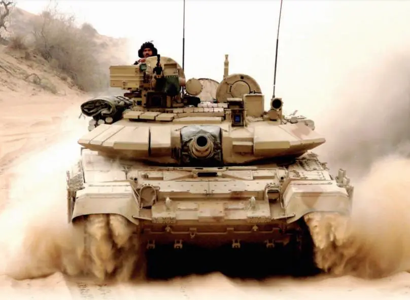Indian Army T-90 Main Battle Tank