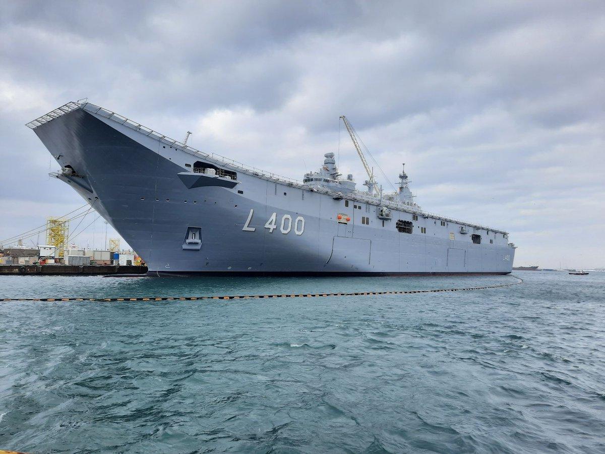 Turkish Navy Amphibious Assault Ship TCG Anadolu Anadolu (L-400) to Start Sea Trials