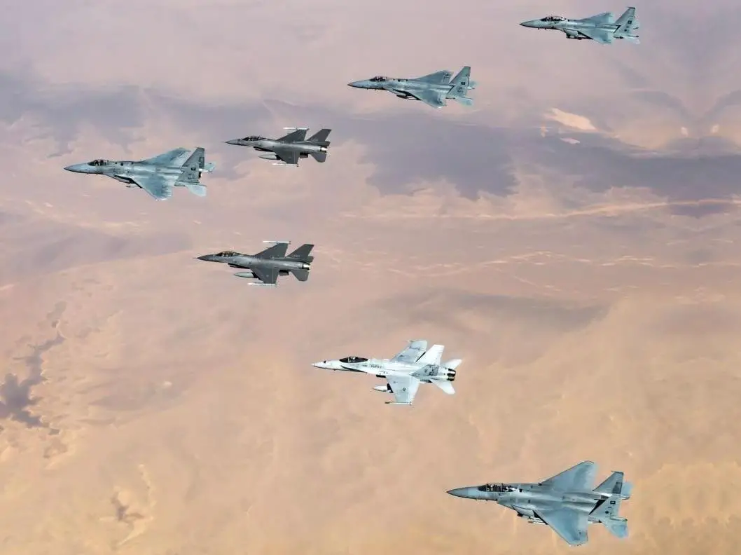 US Marine Fighter Attack Squadron 115 F/A-18s Redeploy from Prince Sultan Air Base, KSA