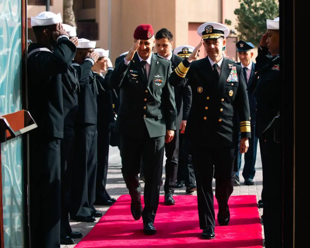 US Navy 5th Fleet Hosts Israeli Defense Chief at Bahrain Headquarters