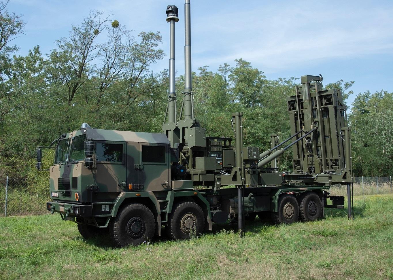 CAMM (Common Anti-air Modular Missile) air defense solution on Polish Jelcz Tactical Vehicle