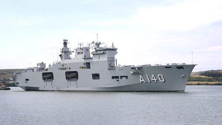 Brazilian Navy Aircraft Carrier and Flagship NAM Atlantico (A140)