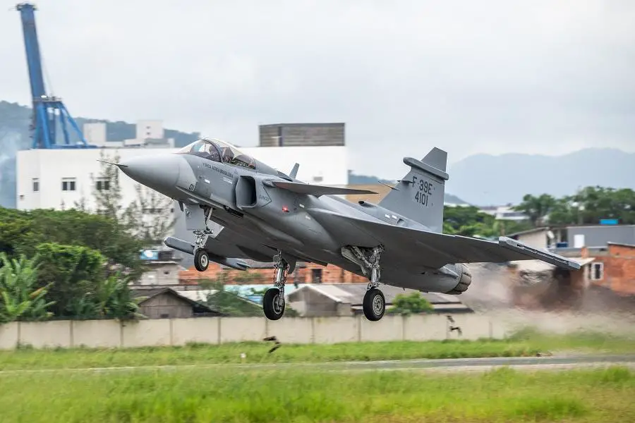 First Serial Production Saab Gripen-E Fighter Delivered to Brazilian Air Force
