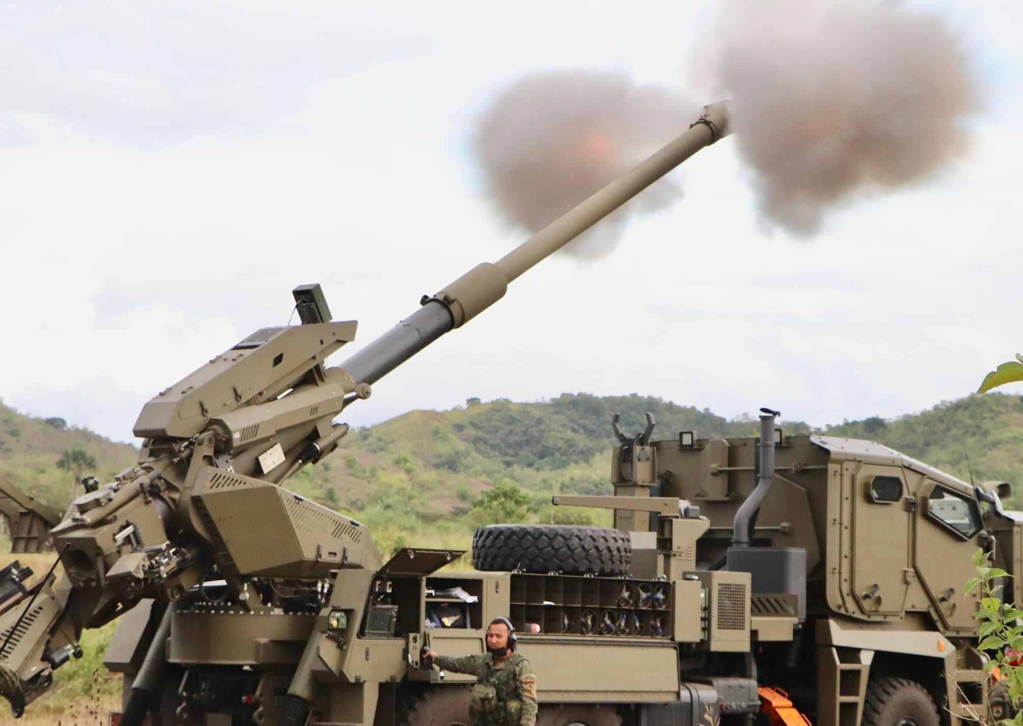 Philippine Army Artillery Regiment Conducts Live Fire Exercise of ATMOS 2000 Howitzers