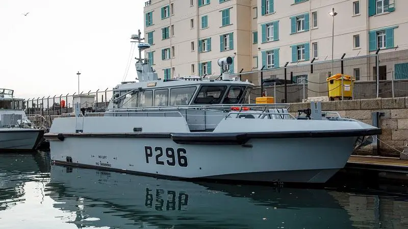 Royal Navy Cutlass-class Patrol Boat HMS Dagger (P296) Arrives in Gibraltar