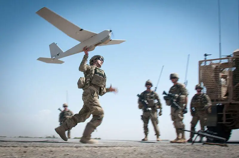 U.S. Army Chief Warrant Officer 2 Dylan Ferguson, a brigade aviation element officer with the 82nd Airborne Division's 1st Brigade Combat Team, launches a Puma unmanned aerial vehicle June 25, 2012, Ghazni Province, Afghanistan. Ferguson uses the Puma for reconnaissance for troops on the ground.