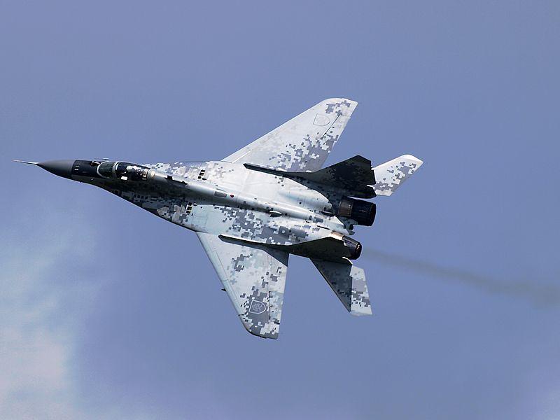 Slovak Air Force MiG-29 Fulcrum  twin-engine supermaneuverable fighter aircraft